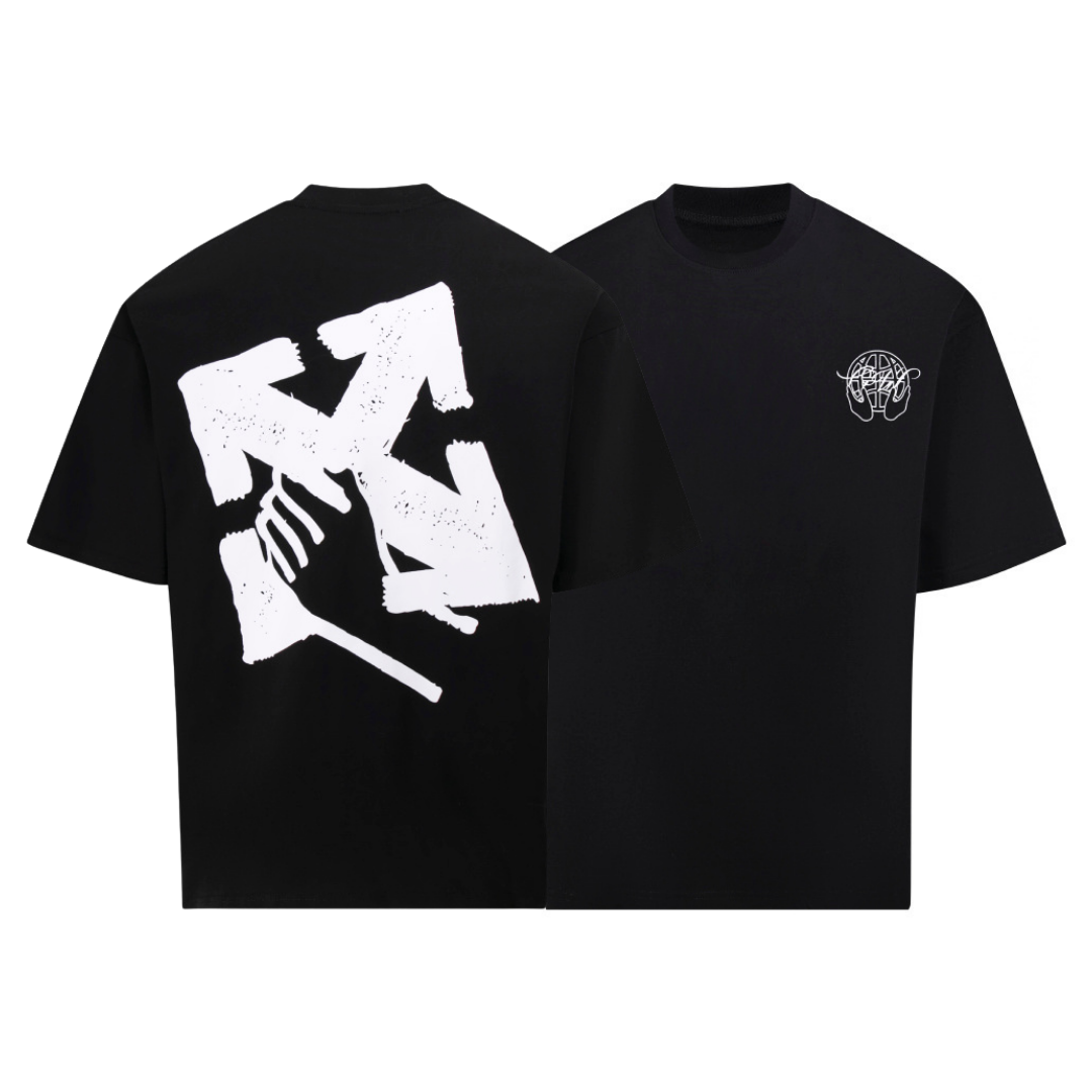 Off-White Off-W Monogram T-shirt - Blanco Negro Grafito