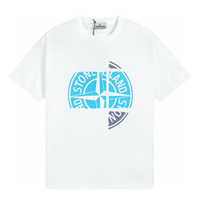 Camiseta Stone Island Negro Azul Piedras