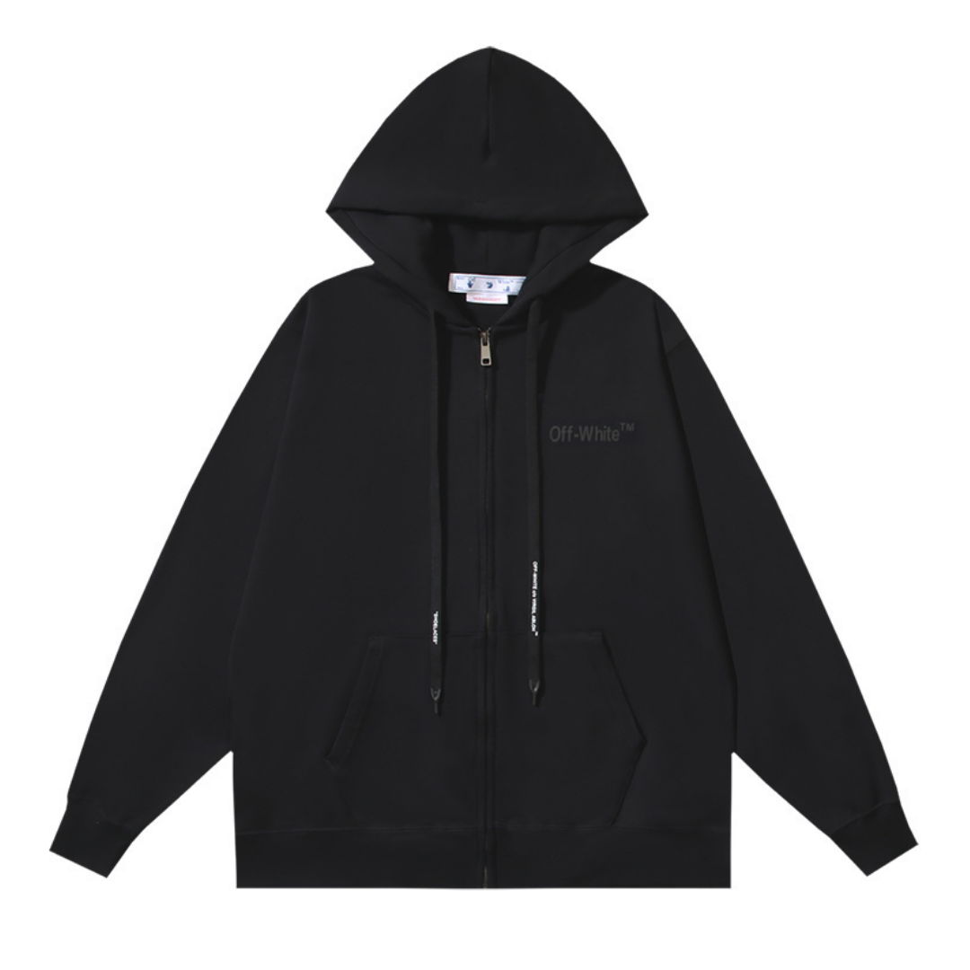 Off-W Monogram Zip Hoodie · Off-White · Nova Neta