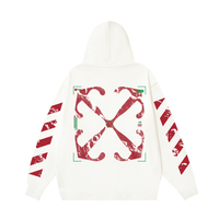 Off-White Off-W Monogram Zip Hoodie - Negro Camo Verde