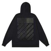 Off-White Off-W Monogram Zip Hoodie - Negro Monograma Negro