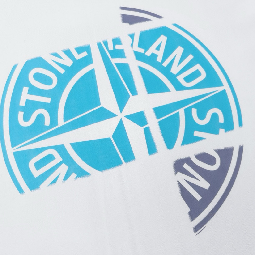 Camiseta Stone Island Blanco Cielo Blanco Estrella