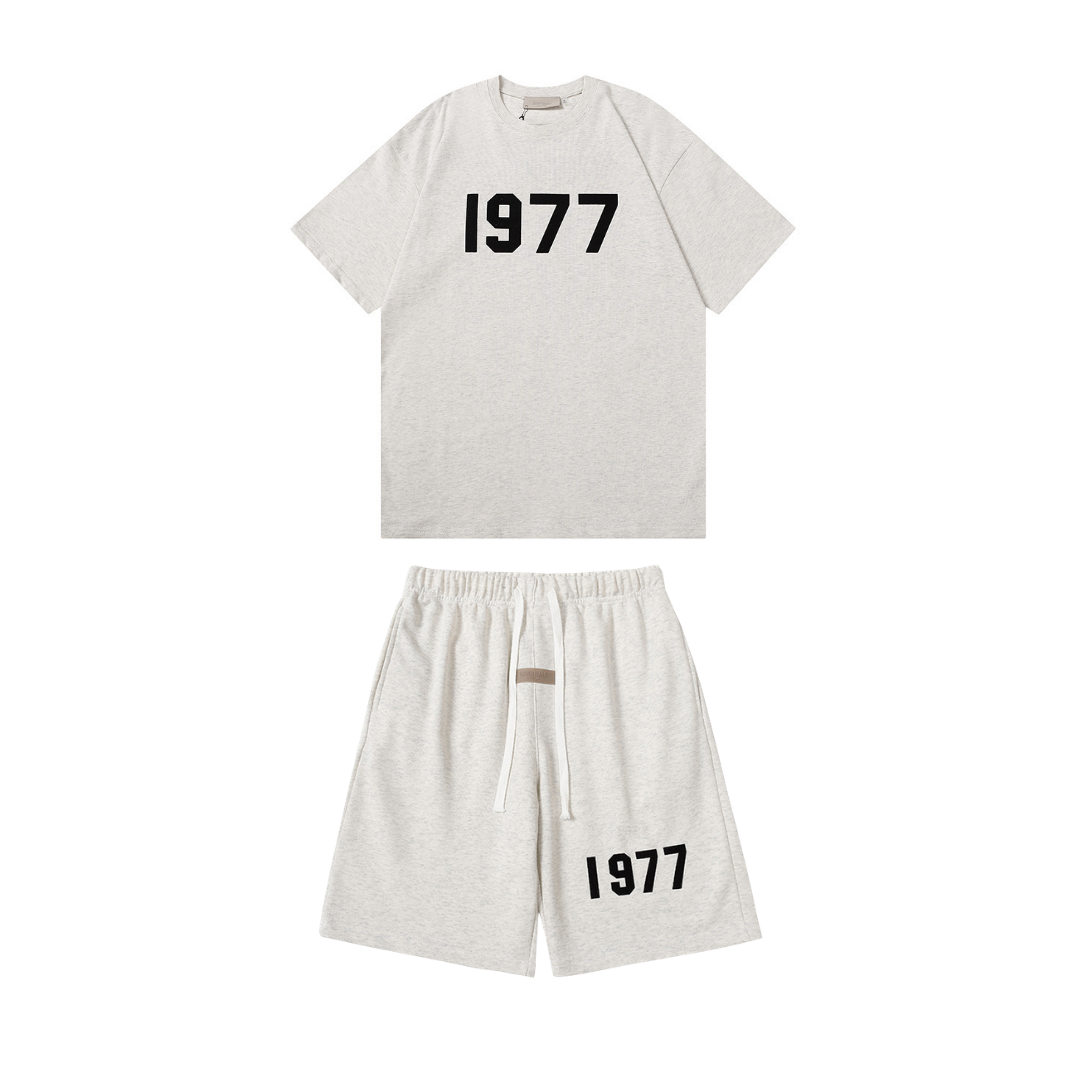 Essentials Short Set Blanco 1977 2