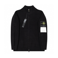 Buzo Stone Island Negro Azul Camo