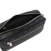Messenger Bag Monograma Negro Rojo 3