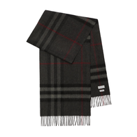 Monogram Scarf Negro Plaid Rojo