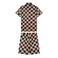 Louis Vuitton Monogram Short Set Camo Blanco Negro