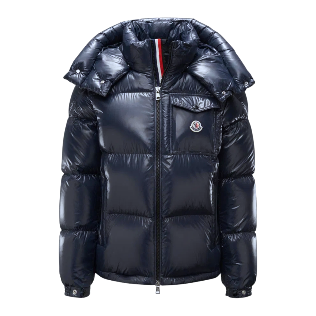 Montbeliard Down Jacket Negro Rojo Blanco