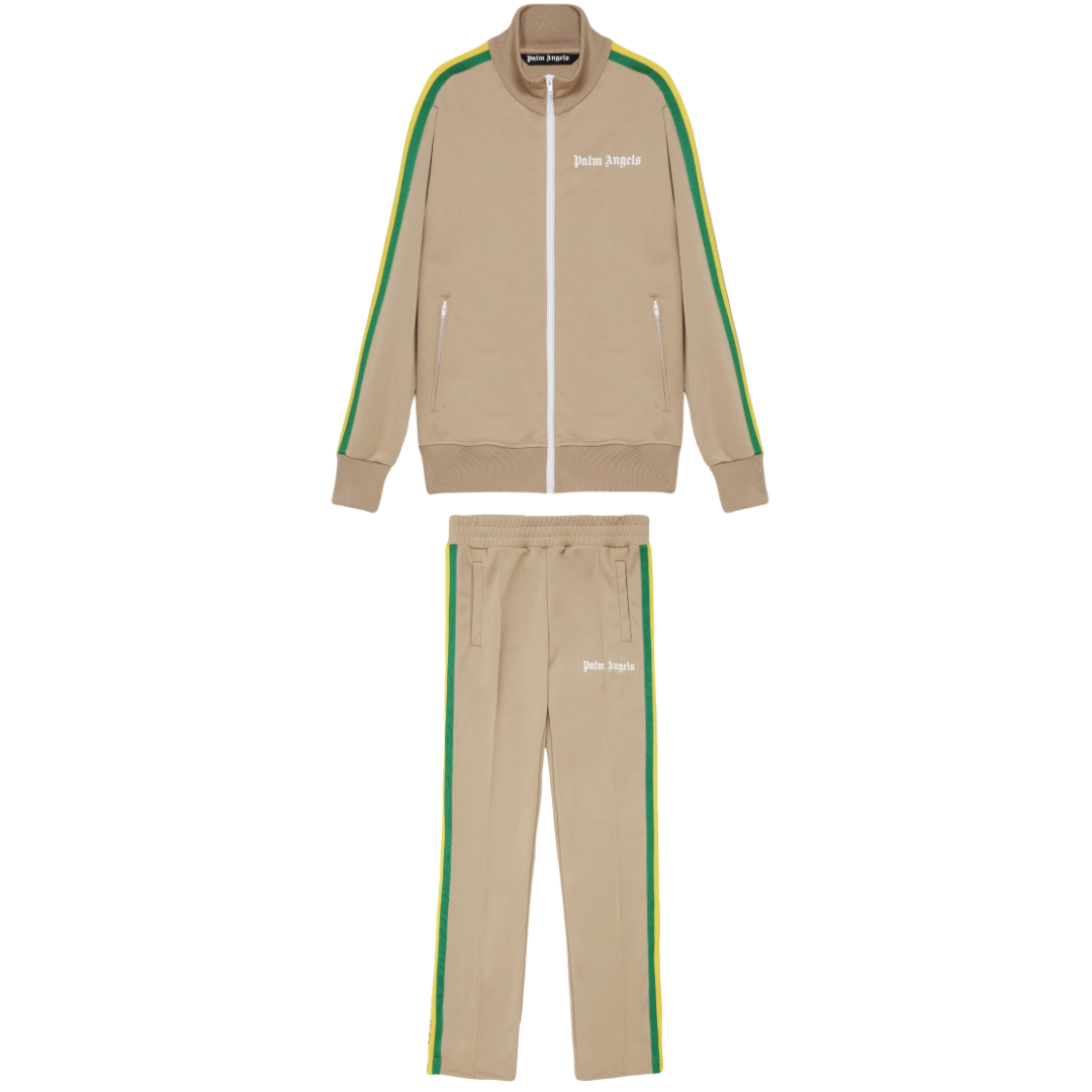 Conjunto Palm Angels Beige Marron Verde Linea