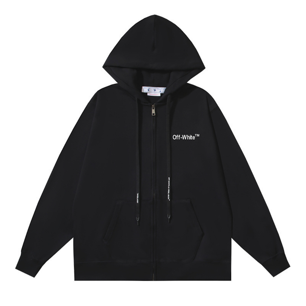 Off-W Monogram Zip Hoodie · Off-White · Nova Neta