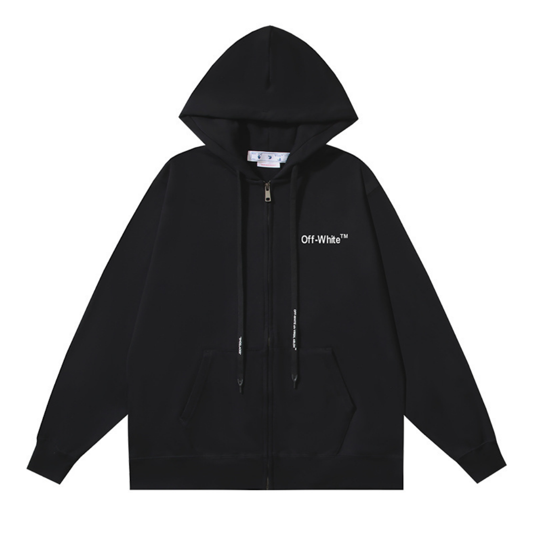 Off-W Monogram Zip Hoodie · Off-White · Nova Neta