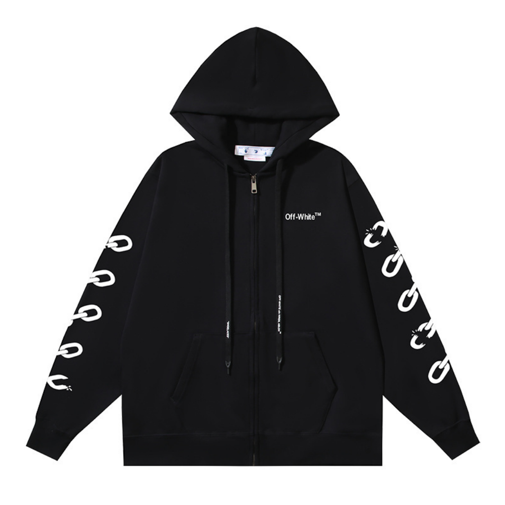 Off-W Monogram Zip Hoodie · Off-White · Nova Neta