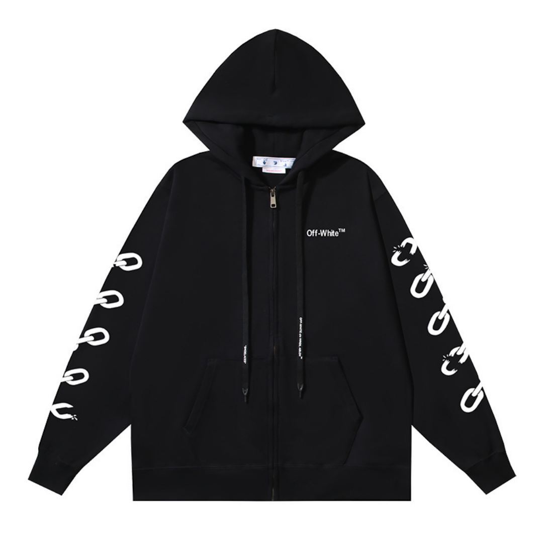 Off-W Monogram Zip Hoodie · Off-White · Nova Neta