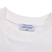 Off-White Off-W Monogram T-shirt - Blanco Off Blanco Patrón Rojo