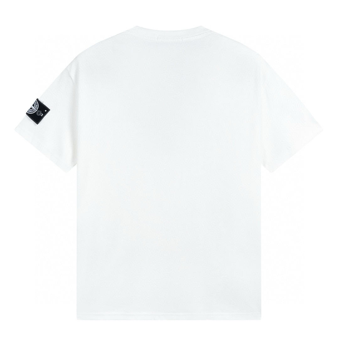 Camiseta Stone Island Blanco Blanco Camo