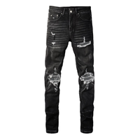 Amr Black Diamonds Jeans Negro 2