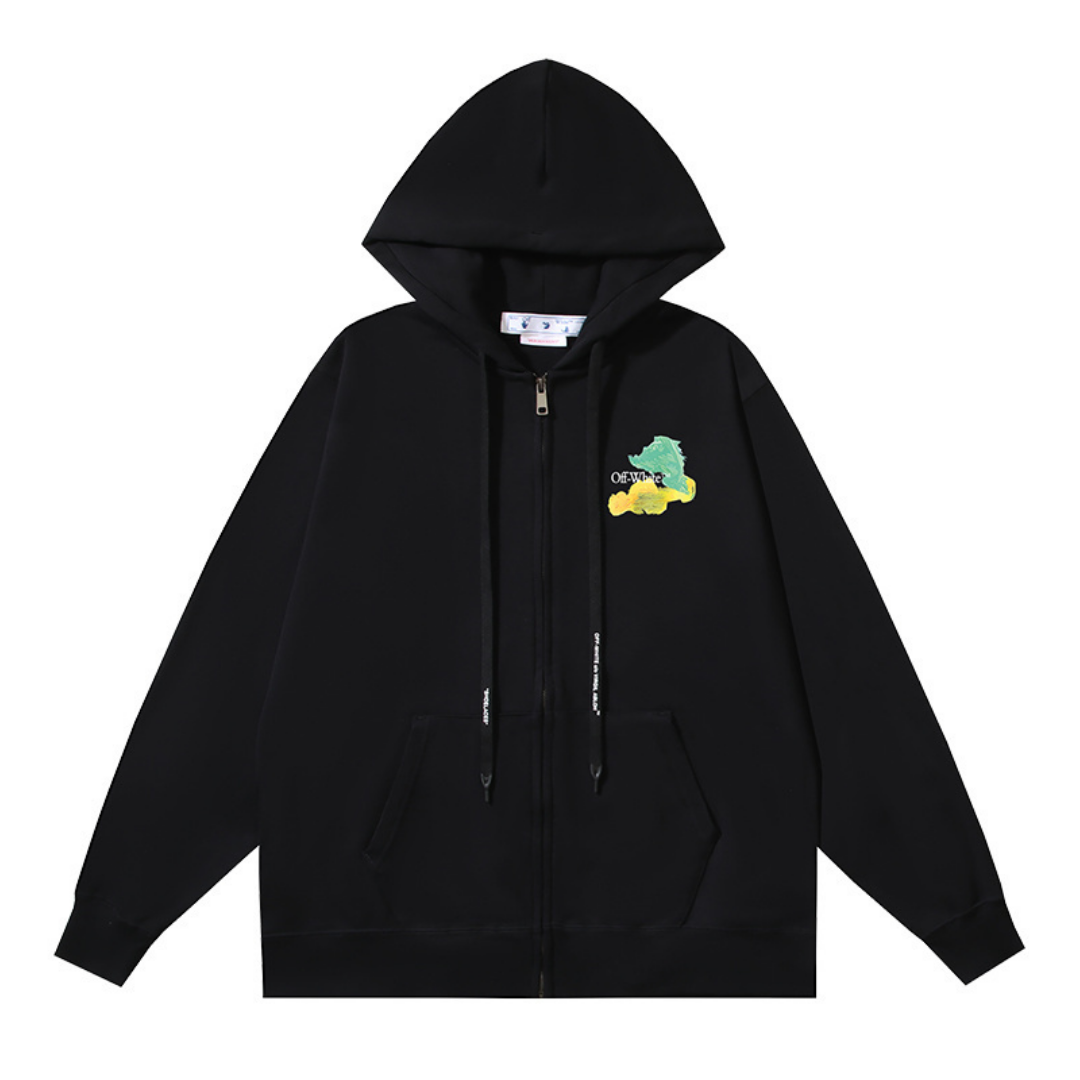 Off-W Monogram Zip Hoodie · Off-White · Nova Neta