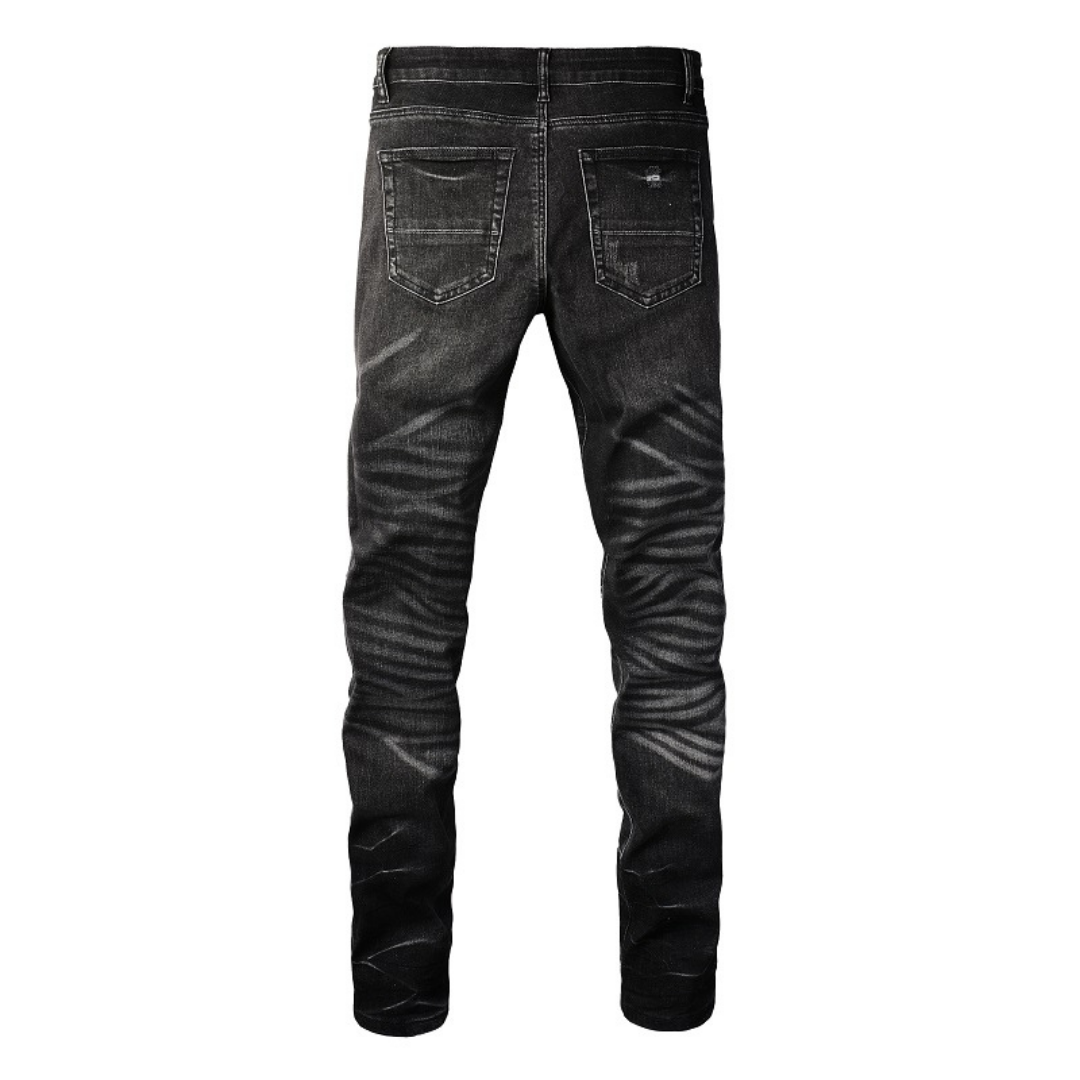 Amr Black Diamonds Jeans Negro 2