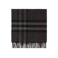 Monogram Scarf Negro Plaid Rojo