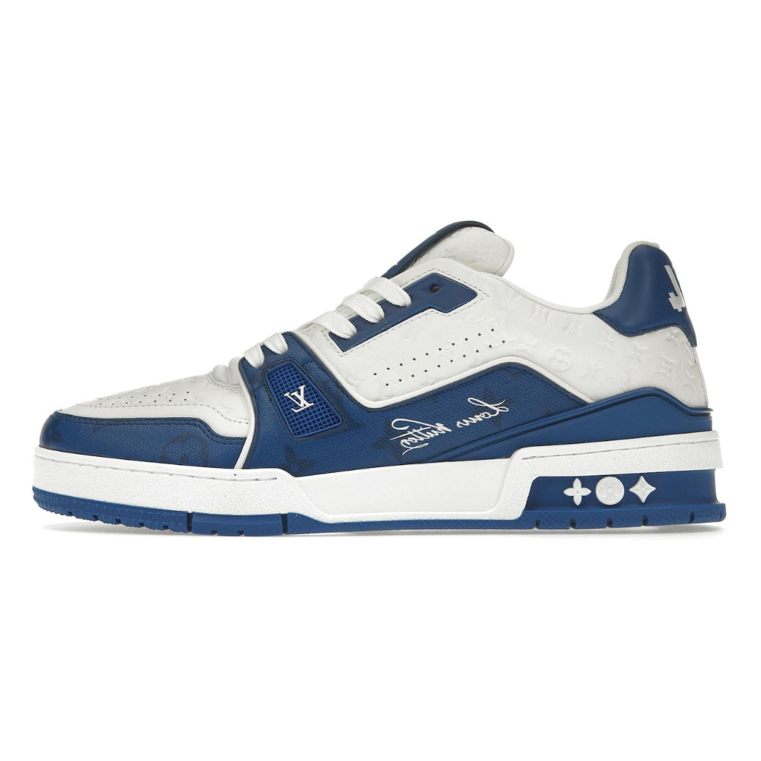 Monogram Blue Trainer Azul Blanco Logo