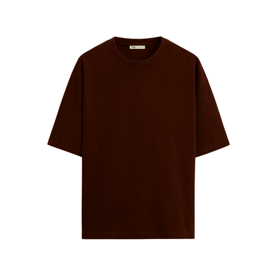 Oversized Monogram T Shirt Monograma Marron