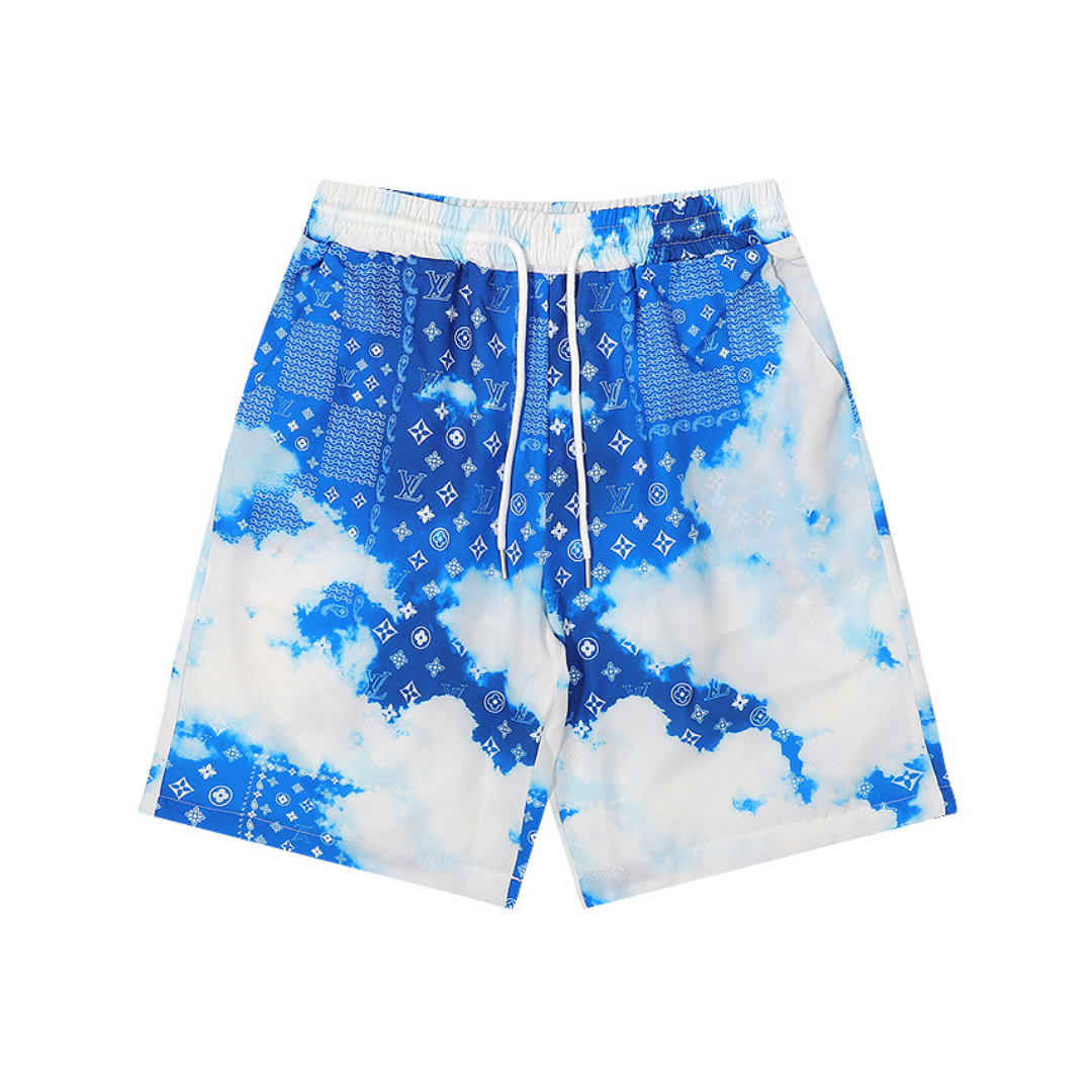 Monogram Short Set Azul