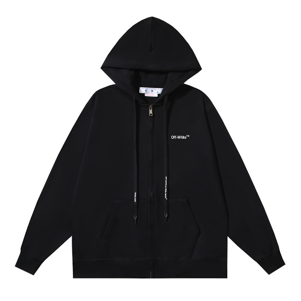 Off-W Monogram Zip Hoodie · Off-White · Nova Neta
