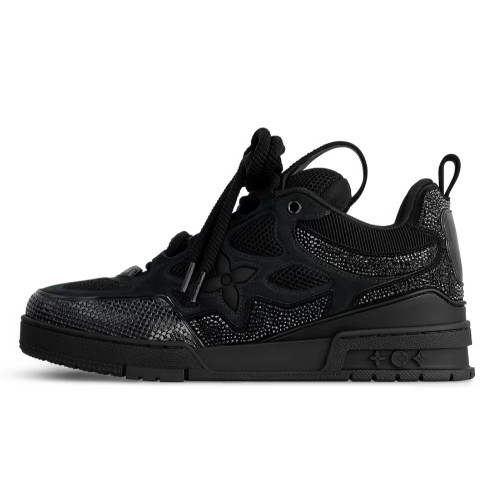 Skater Monogram Trainer Negro Estrellas