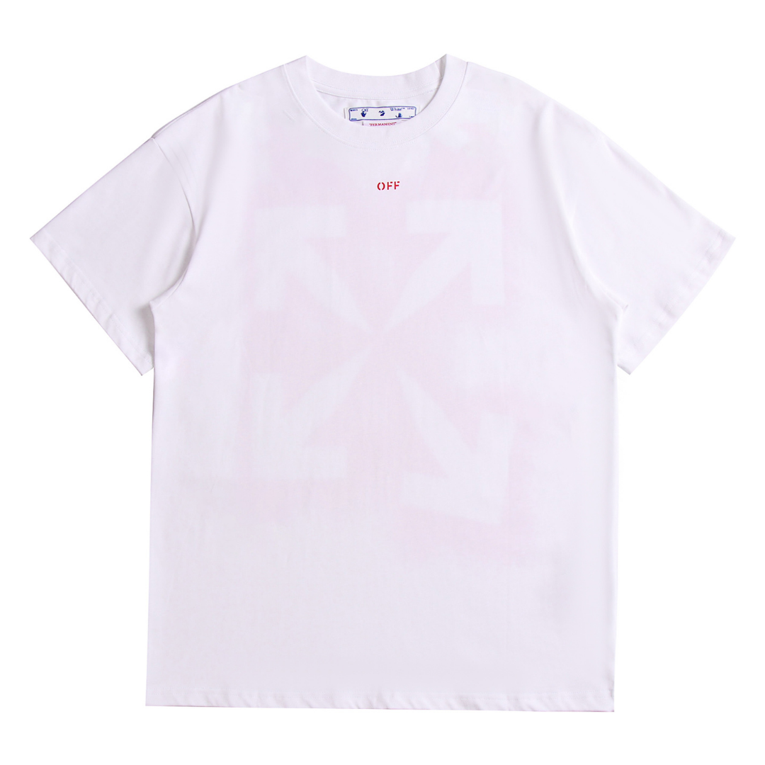 Off-White Off-W Monogram T-shirt - Blanco Rosa Arrows