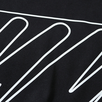 Off-White Off-W Monogram Zip Hoodie Negro Sigue Lineas