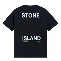 Camiseta Stone Island Blanco Lavado Claro Roturas