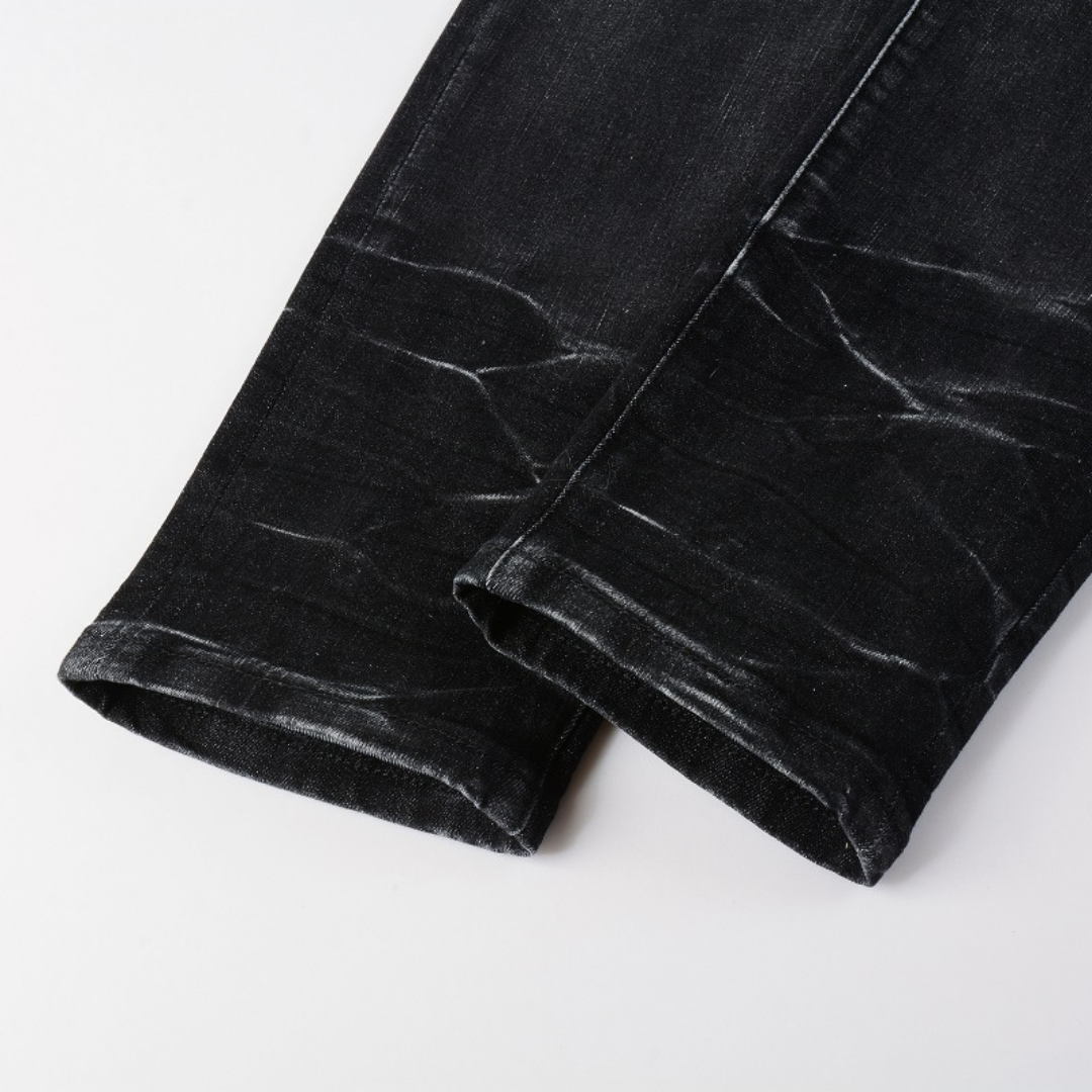 Amr Black Diamonds Jeans Negro 2