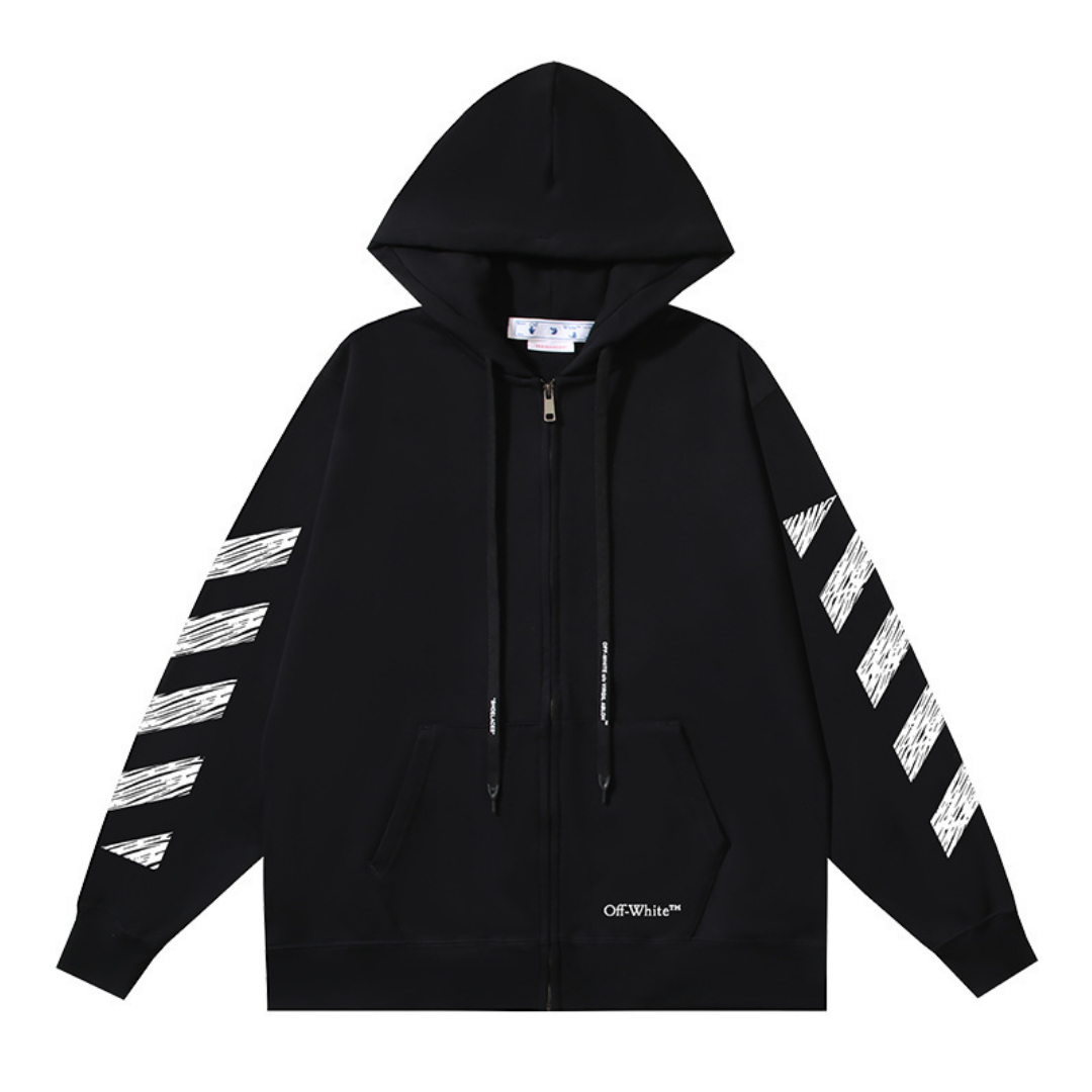 Off-W Monogram Zip Hoodie · Off-White · Nova Neta
