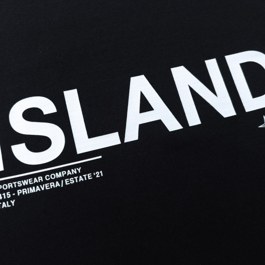 Camiseta Stone Island Negro Negro Camo Azul