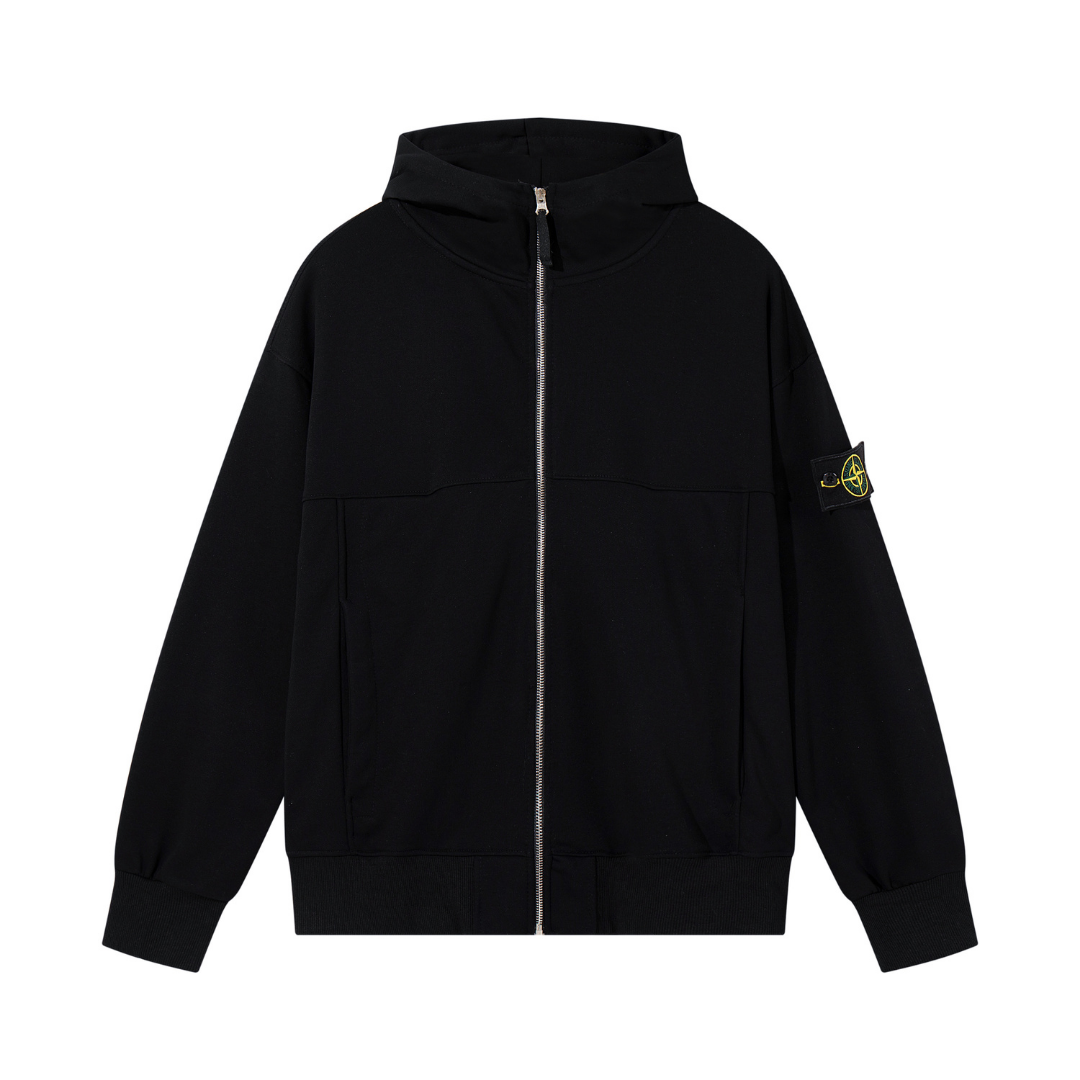 Buzo Stone Island Negro Camo