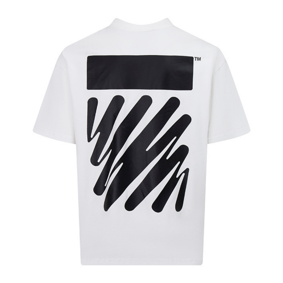 Off-White Off-W Monogram T-shirt - Blanco Off Blanco Negro