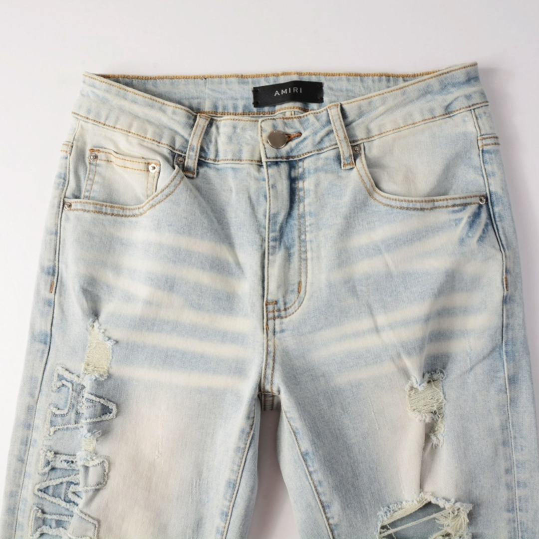 Amr Logo Blue Jeans Azul 2