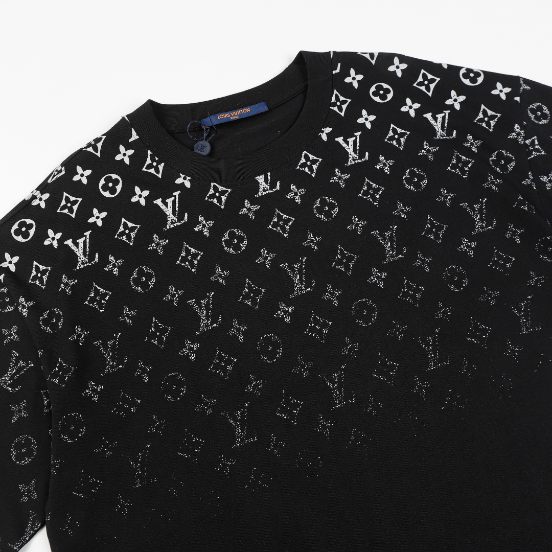 Monogram T-shirt Monograma Negro Blanco 2