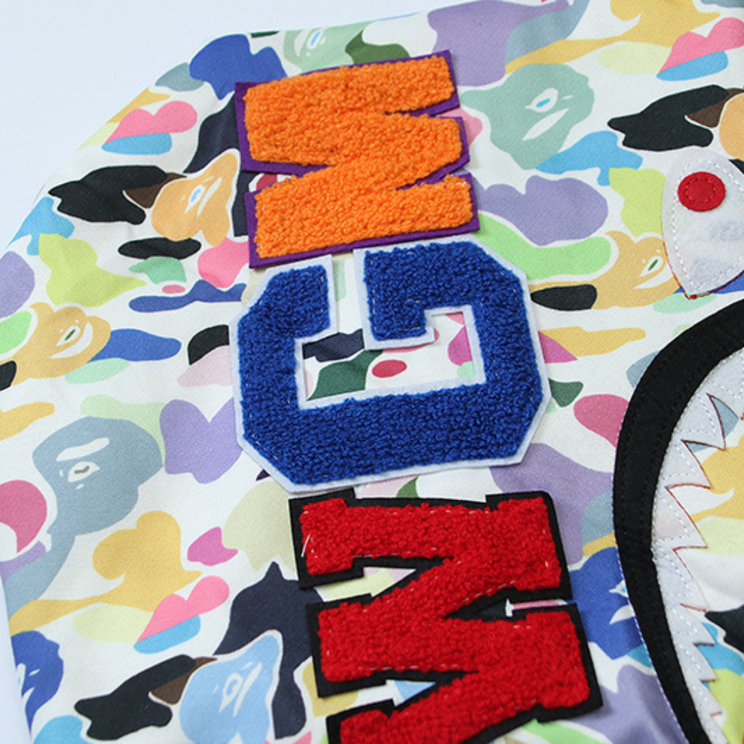 Bape Zip Hoodie Camo Colorido