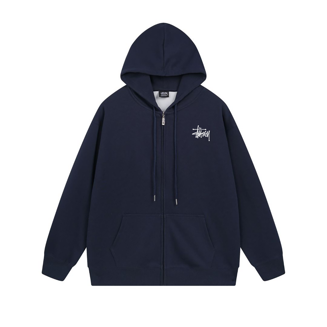 Buzo Stussy Azul Marino/Azul Negro Blanco
