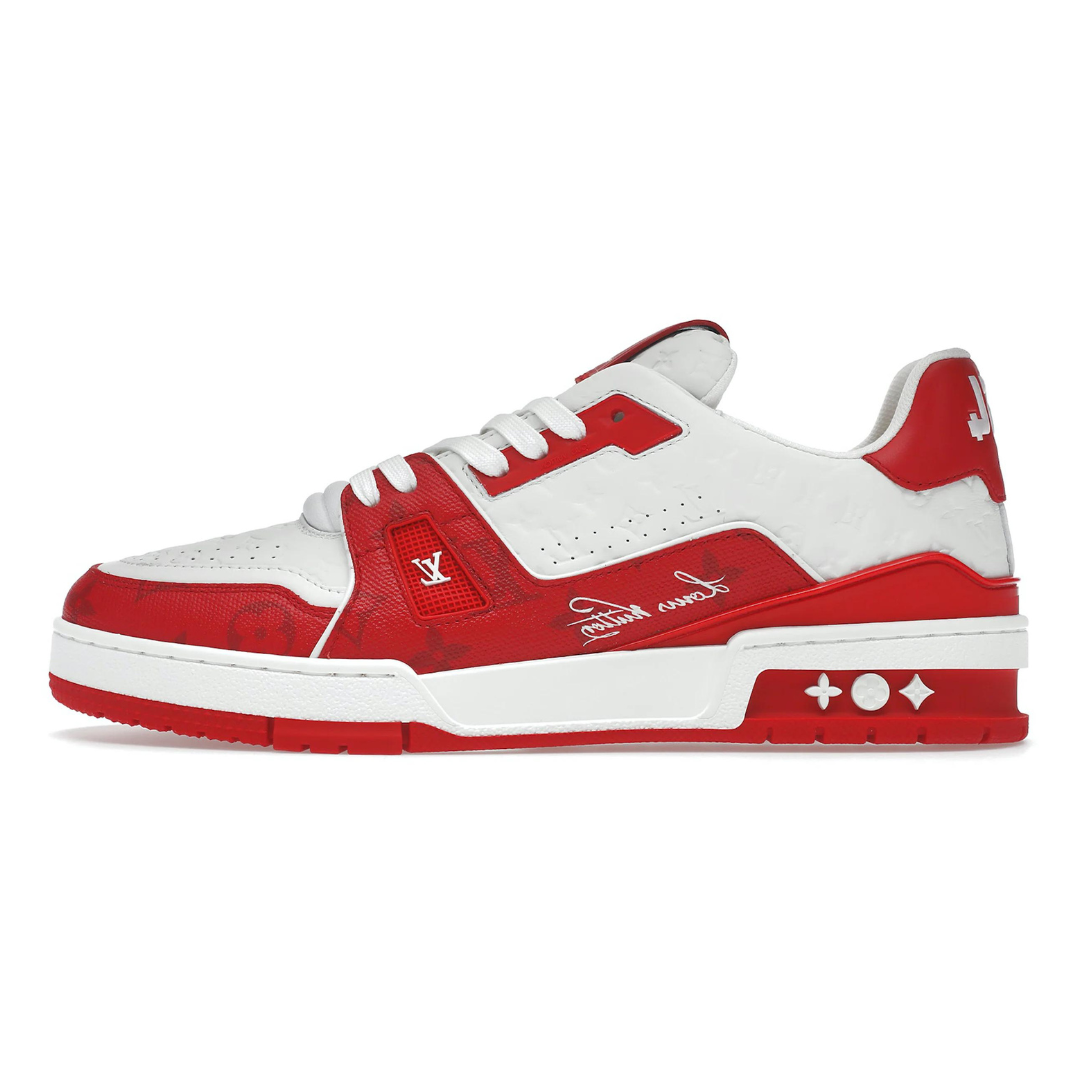 Monogram Red Trainer Cremas Blanco Rojo
