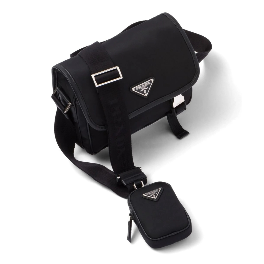 Messenger Trio Bag Blanco Triangulo