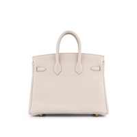 Hermes Birkin 25 Bag - Beige/Dorado