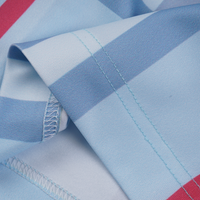 BB Monogram Shorts Cuadros Azul Claro
