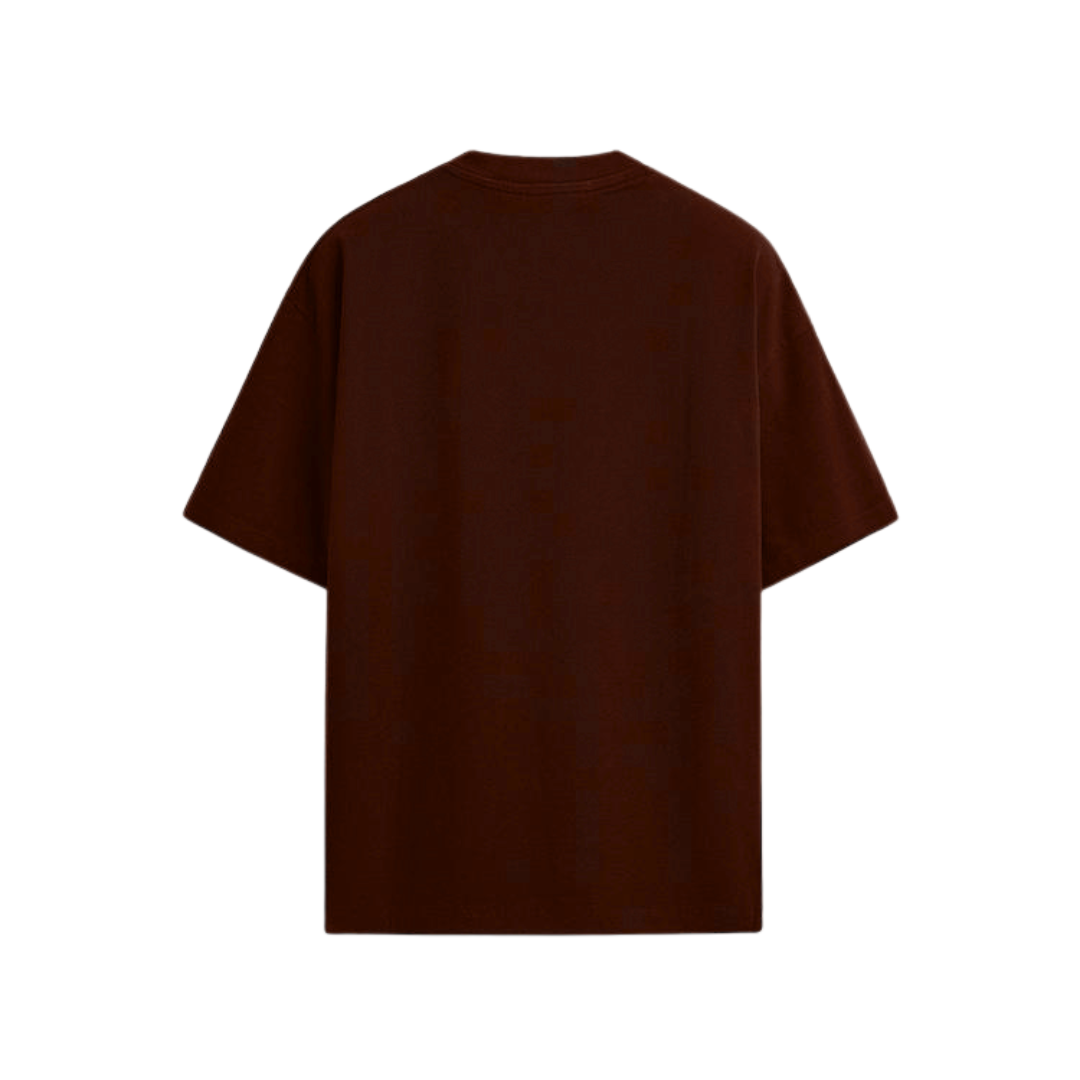 Oversized Monogram T Shirt Monograma Marron