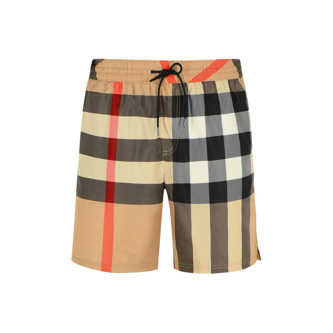 BB Monogram Shorts Negro Blanco