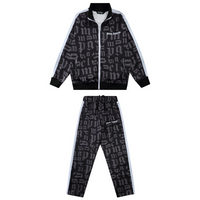 Conjunto Palm Angels Negro Marron Monograma