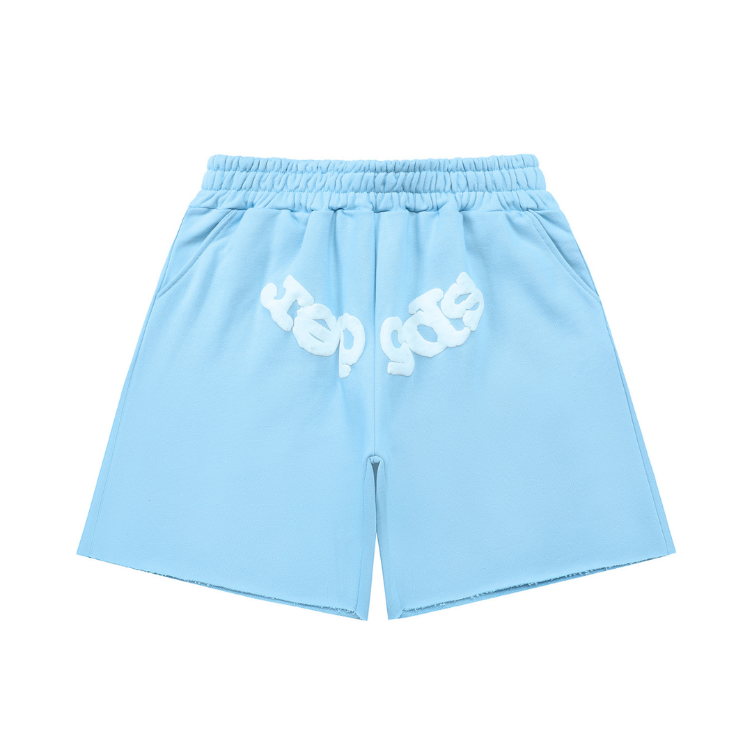 Pantalon Sp5der Azul Azul Blanco Logo