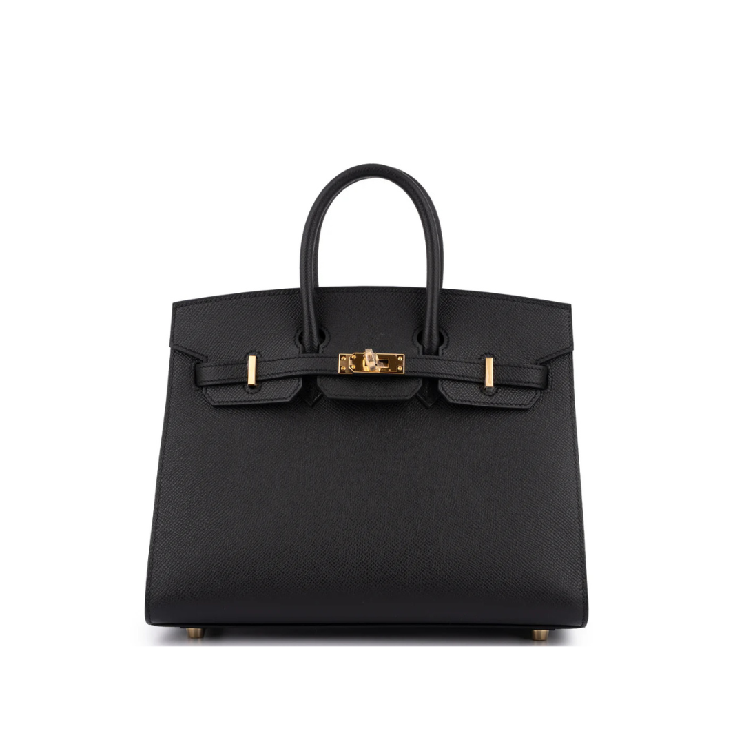 Hermes Birkin 25 Bag - Negro/Dorado