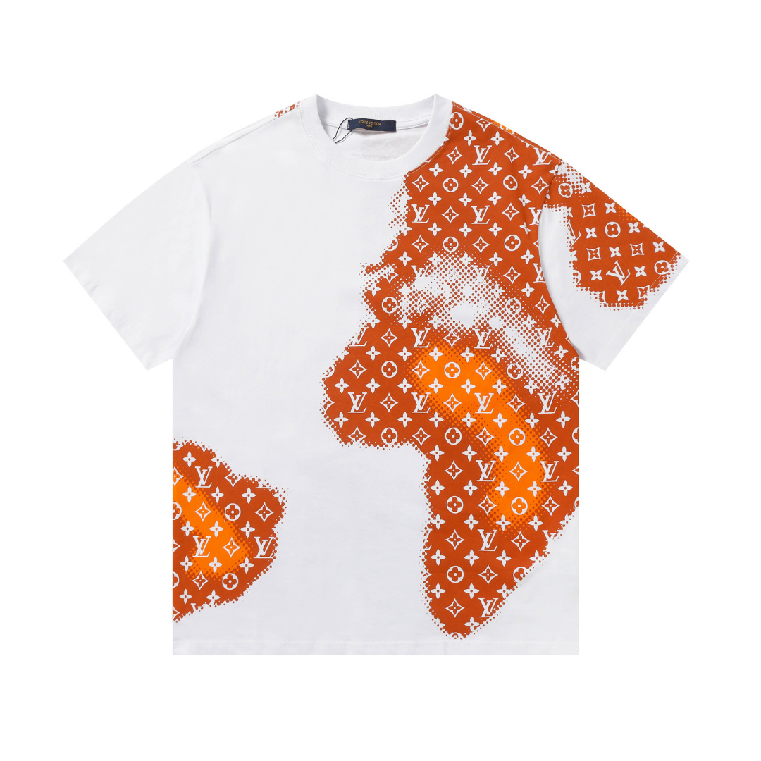 Monogram T-shirt Monograma Negro Naranja